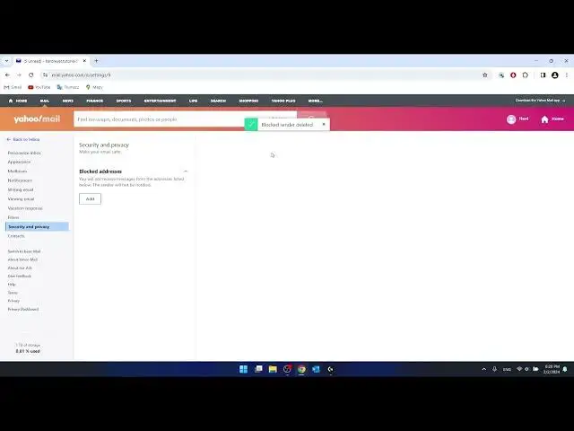 Video thumbnail for How to Unblock Emails in Yahoo Mail