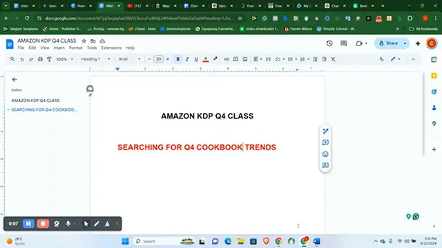 Video thumbnail for How To Write This Cookbook That is Making $3,920 PER DAY on Amazon KDP. PART 1
