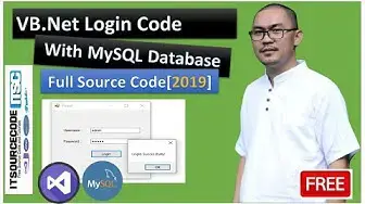 Video thumbnail for VB.Net Login Code With MySQL Database Tutorial of [2019]Best Practices with [Full Source Code]
