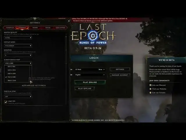 Video thumbnail for How To Change Display Resolution In Last Epoch