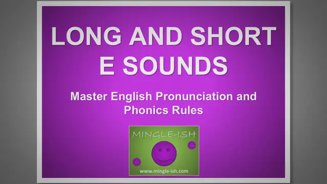 Video thumbnail for Long And Short E Sounds: Master English Pronunciation & Phonics Rules