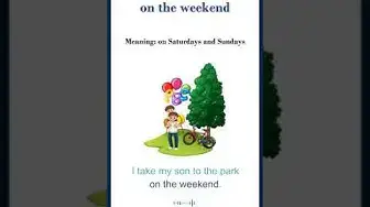 Video thumbnail for On the weekend meaning | on the weekend sentences | Common English Idioms #shorts