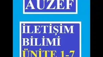 Video thumbnail for İletişim Bilimi 2021 Vize Soruları