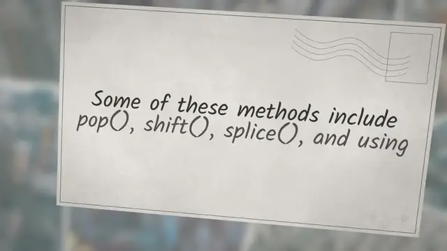 'Video thumbnail for How To Delete Element From Array In Javascript'