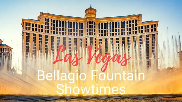 Video thumbnail for Bellagio Fountains Show Schedule Las Vegas