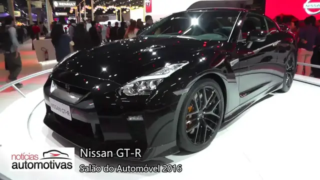 Video thumbnail for Nissan GT-R - Salão do Automóvel 2016 - NoticiasAutomotivas.com.br