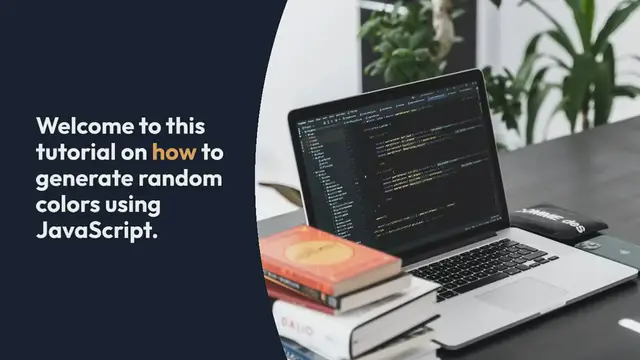 Video thumbnail for How to Generate a Random Color Using JavaScript With Source Code