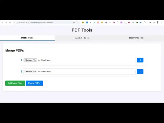 Video thumbnail for Build a Offline PDF Canvas Editor to Merge,Split Pages in Browser Using PDF.js & PDF-LIB in HTML