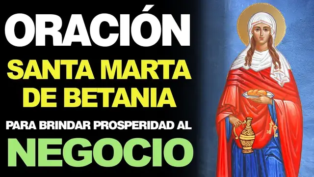 Video thumbnail for 🙏 Oración Milagrosa a Santa Marta PARA EL NEGOCIO ¡Bríndanos Prosperidad! 🙇