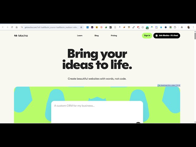 Video thumbnail for Mocha AI Builds Full Stack Coding Apps From Prompts in 5 Minutes Destroys Claude & Cursor??