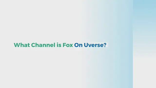 'Video thumbnail for What Channel Is Fox On Uverse?'