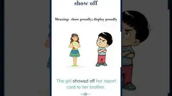 Video thumbnail for Show off meaning | show off sentences | Common English Idioms #shorts