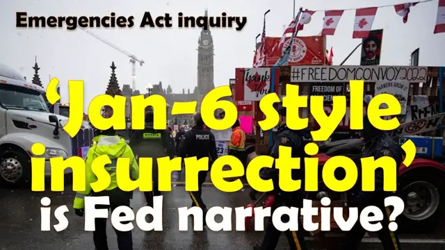 Video thumbnail for Emergencies Act Inquiry: Texts show feds’ attempts to create ‘a Jan-6-style insurrection’ narrative