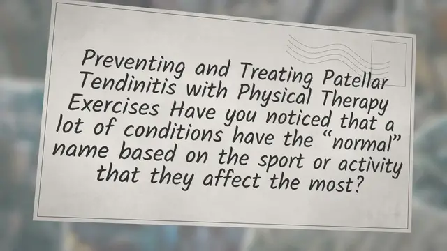 Video thumbnail for How to Fix Your Jumper's Knee: Patellar Tendinopathy Treatment for Runners