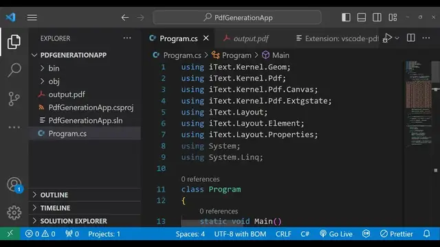 Video thumbnail for Build a C# .NET Console App to Create PDF From Text and Add Watermark in it Using iText7 Library