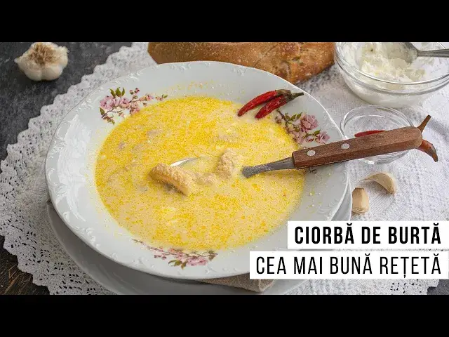 Video thumbnail for 👍 Cea mai bună, cea mai cremoasă! 👉 Rețeta de CIORBĂ de BURTĂ mai grozavă decât la restaurant!