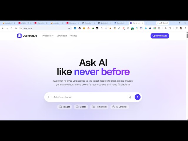 Video thumbnail for This OverChat AI Playground is INSANE to Builds Apps & Deploys With Unlimited AI Models For FREE