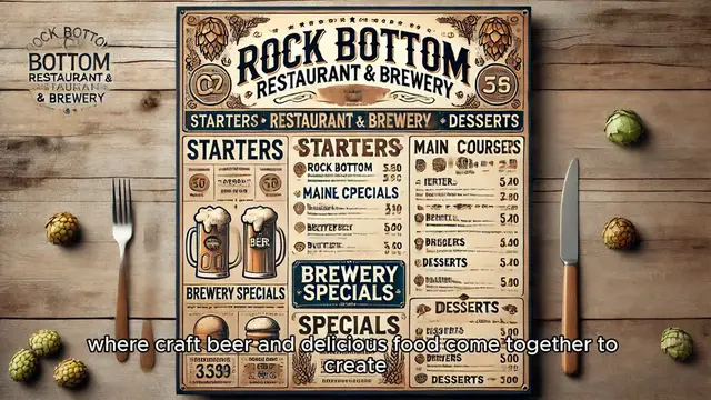Video thumbnail for Rock Bottom Restaurant & Brewery Menu & Price