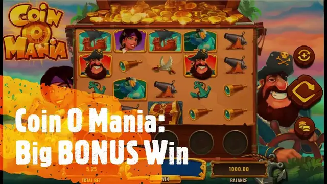 Video thumbnail for Coin O Mania - "Shiver me timbers" BONUS Win