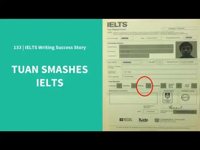 Video thumbnail for 133 IELTS Writing Success Story – How did he get from 6.5 to 7