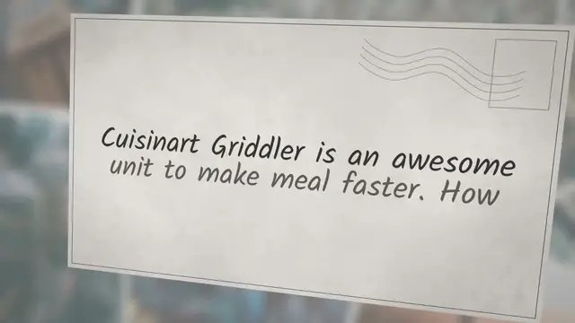 Video thumbnail for How Long Do You Cook Burgers On a Cuisinart Griddler?