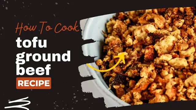 Video thumbnail for tofu ground beef recipe