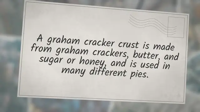 Video thumbnail for Can You Bake a Premade Graham Cracker Crust? | A Step-by-Step Guide