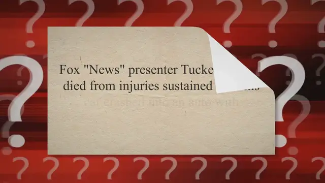 Video thumbnail for Did Tucker Carlson Die in a ‘Suspicious Auto Accident’?