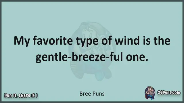 Video thumbnail for Bree - Jokes, Puns, Wordplays, and Laughter