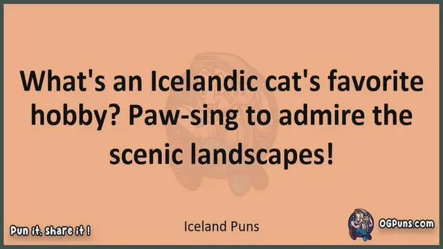 Video thumbnail for Iceland - Jokes, Puns, Wordplays, and Laughter