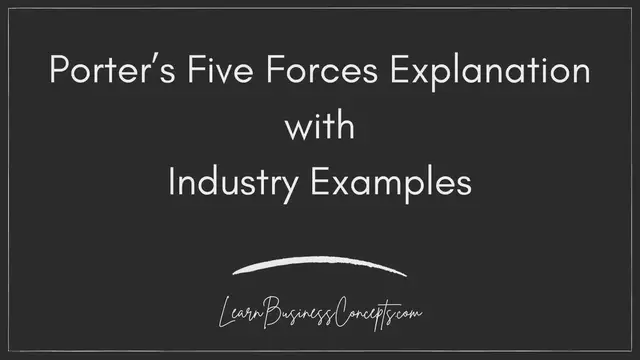 Video thumbnail for Porter's Five Forces Explanation with Industry Examples
