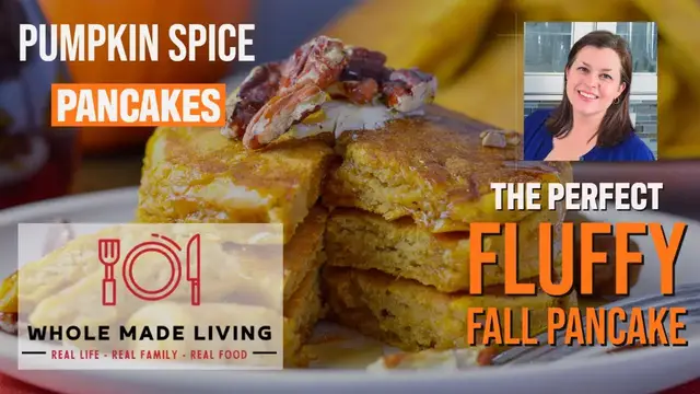 'Video thumbnail for Pumpkin Spice Pancakes (The Perfect Fluffy Fall Pancake) #pumpkin #cooking #recipe'