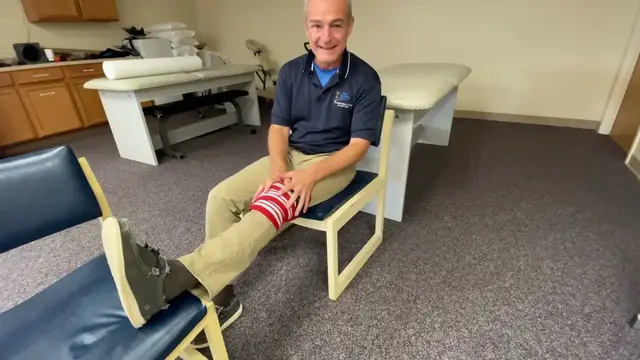 'Video thumbnail for Icing a knee before, during, and after exercise.'