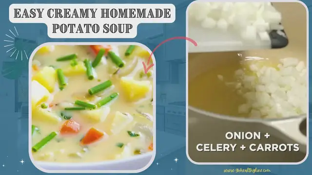Video thumbnail for Easy Creamy Homemade Potato Soup
