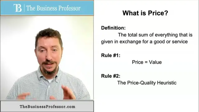 Video thumbnail for Marketing - What is Price?