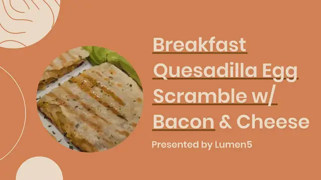 'Video thumbnail for Gluten Free Breakfast Quesadilla'