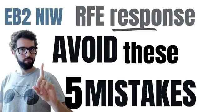 'Video thumbnail for 🚫 5 mistakes to avoid when responding an RFE'