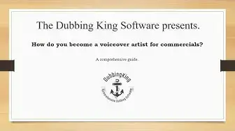 Video thumbnail for How Do You Become A Voice Over Artist for Commercials? (Case Study)