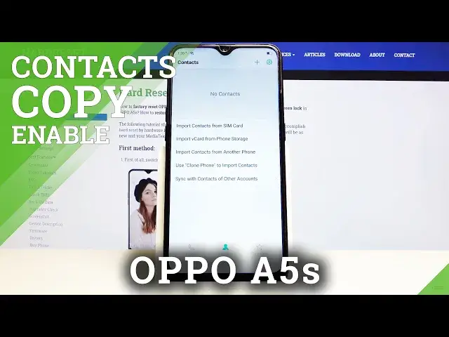 'Video thumbnail for How to Copy Contacts from SIM to OPPO A5s Memory – Relocate Contact List'