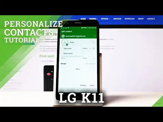 'Video thumbnail for How to Add Photo to Contact in LG K11 – Personalize Contact'