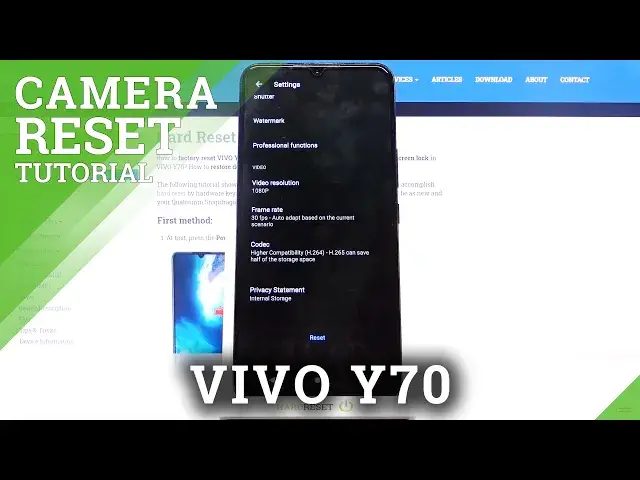 'Video thumbnail for How to Reset Camera in VIVO Y70 – Restore Camera Defaults'
