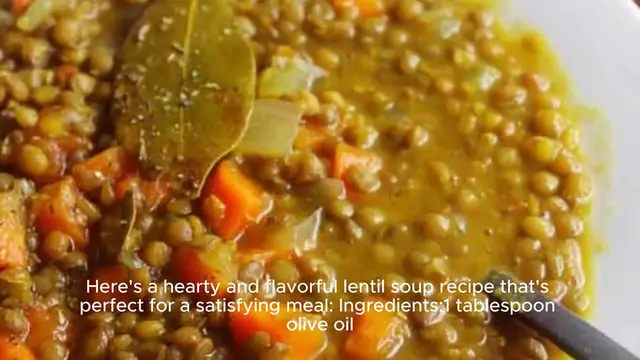 Video thumbnail for Lentil soup recipe