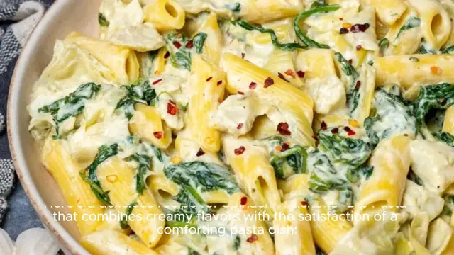 Video thumbnail for Spinach-Artichoke-Dip Pasta recipe