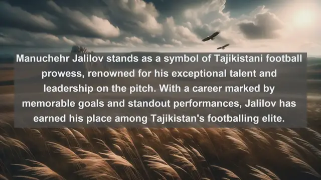 Video thumbnail for Discovering Tajikistan's Football Heroes: Top 10 Famous Football Players