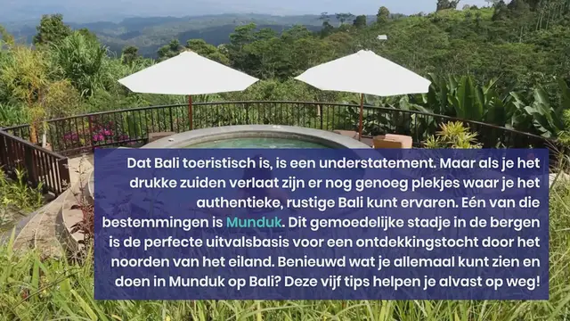 Video thumbnail for DOEN IN MUNDUK, BALI: 5 TIPS VOOR DIT BERGDORP IN NOORD-BALI!