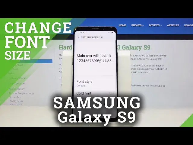 'Video thumbnail for How to Change Font Size on Samsung Galaxy S9 – Adjust Text Size'