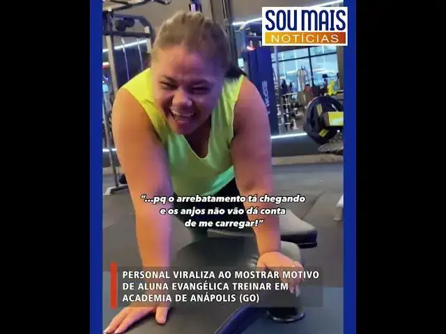 Video thumbnail for Em Goiás I Personal trainer viraliza ao mostrar motivação inusitada de aluna evangélica para malhar