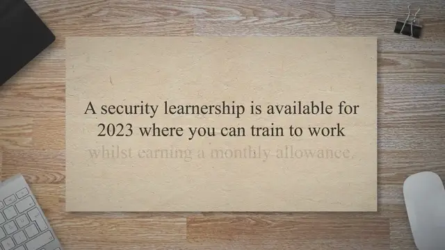 'Video thumbnail for Servest Security Learnerships 2023'