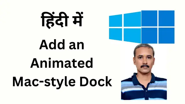 Video thumbnail for How to Add an Animated Mac-style Dock on Windows 11 or 10?