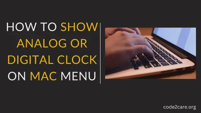 Video thumbnail for How to show Analog or Digital Clock on Mac Menu Bar (macOS Ventura)
